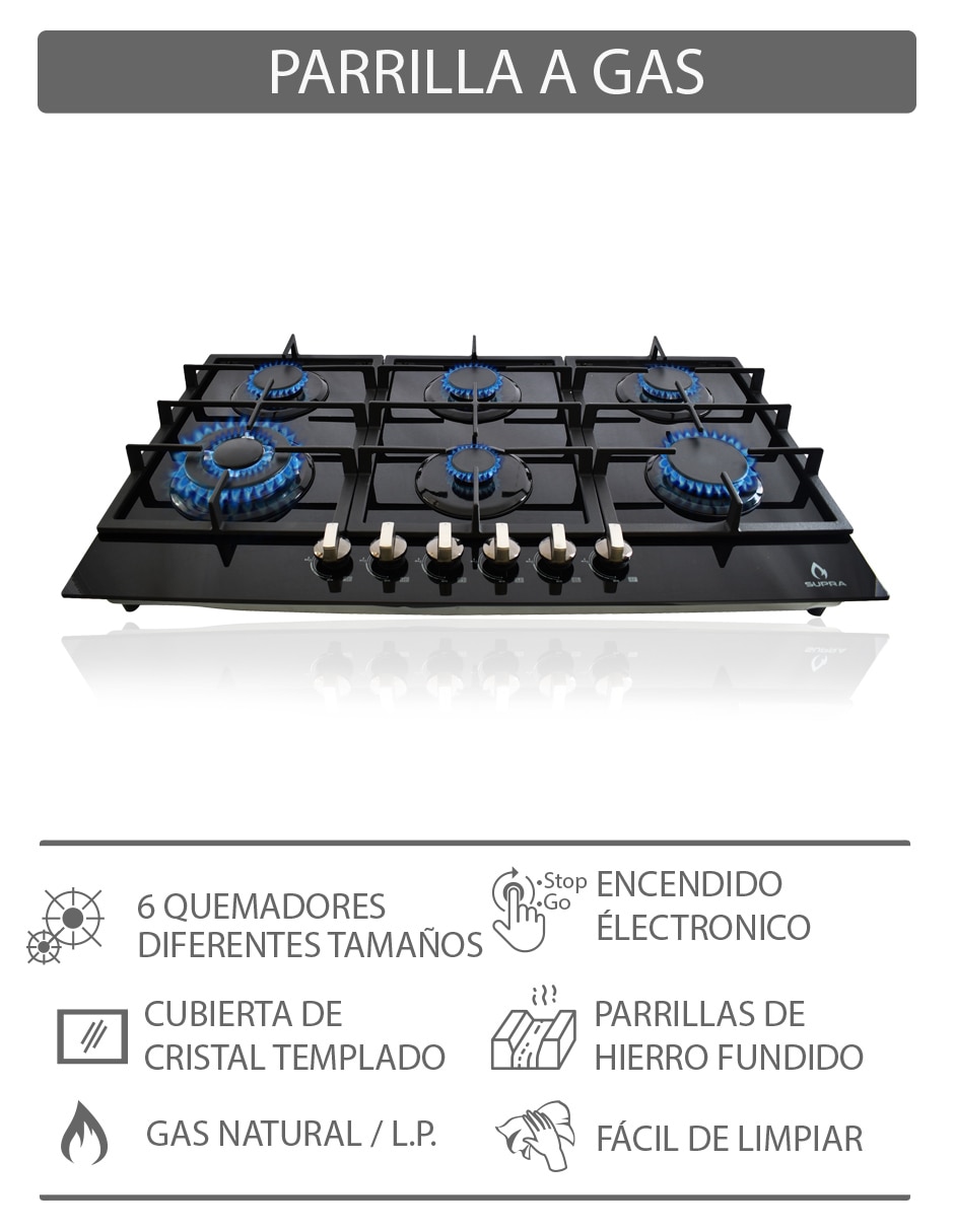 Parrilla a gas empotrable Parrilla a gas empotrable