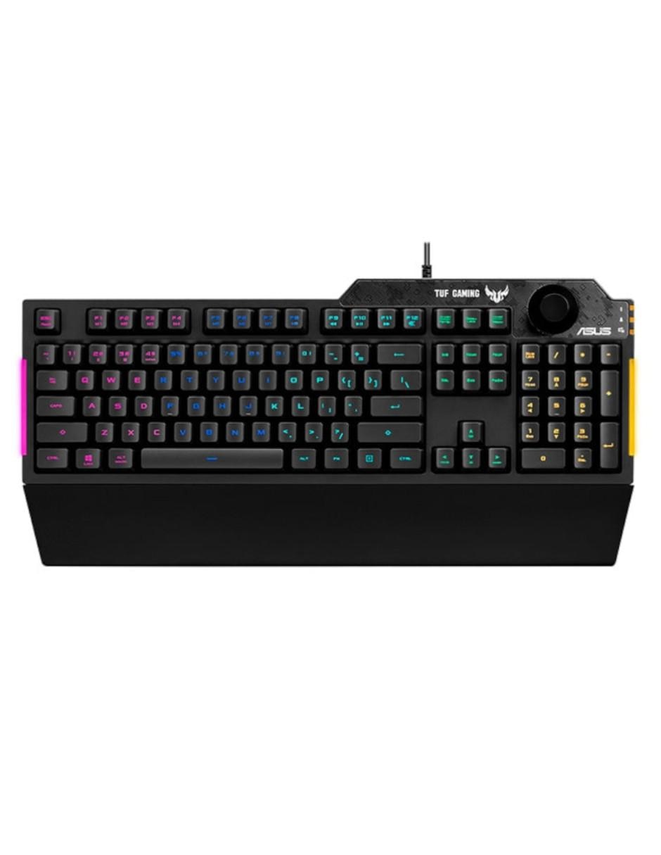 Teclado alámbrico Asus Ra04 Tuf Gaming K1 / Us