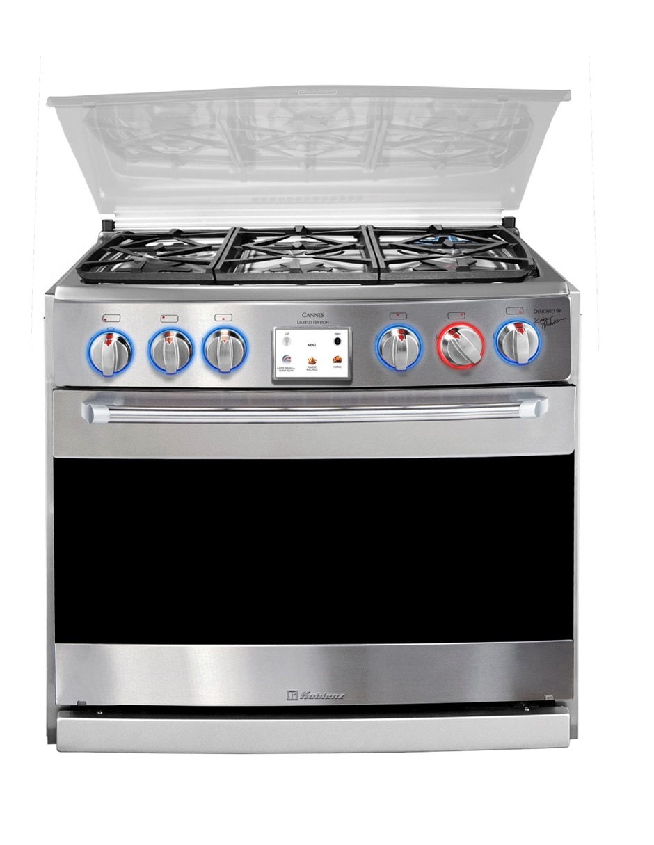 Estufa empotrable a gas lp 76 cm EE-6342CANNES de 6 quemadores