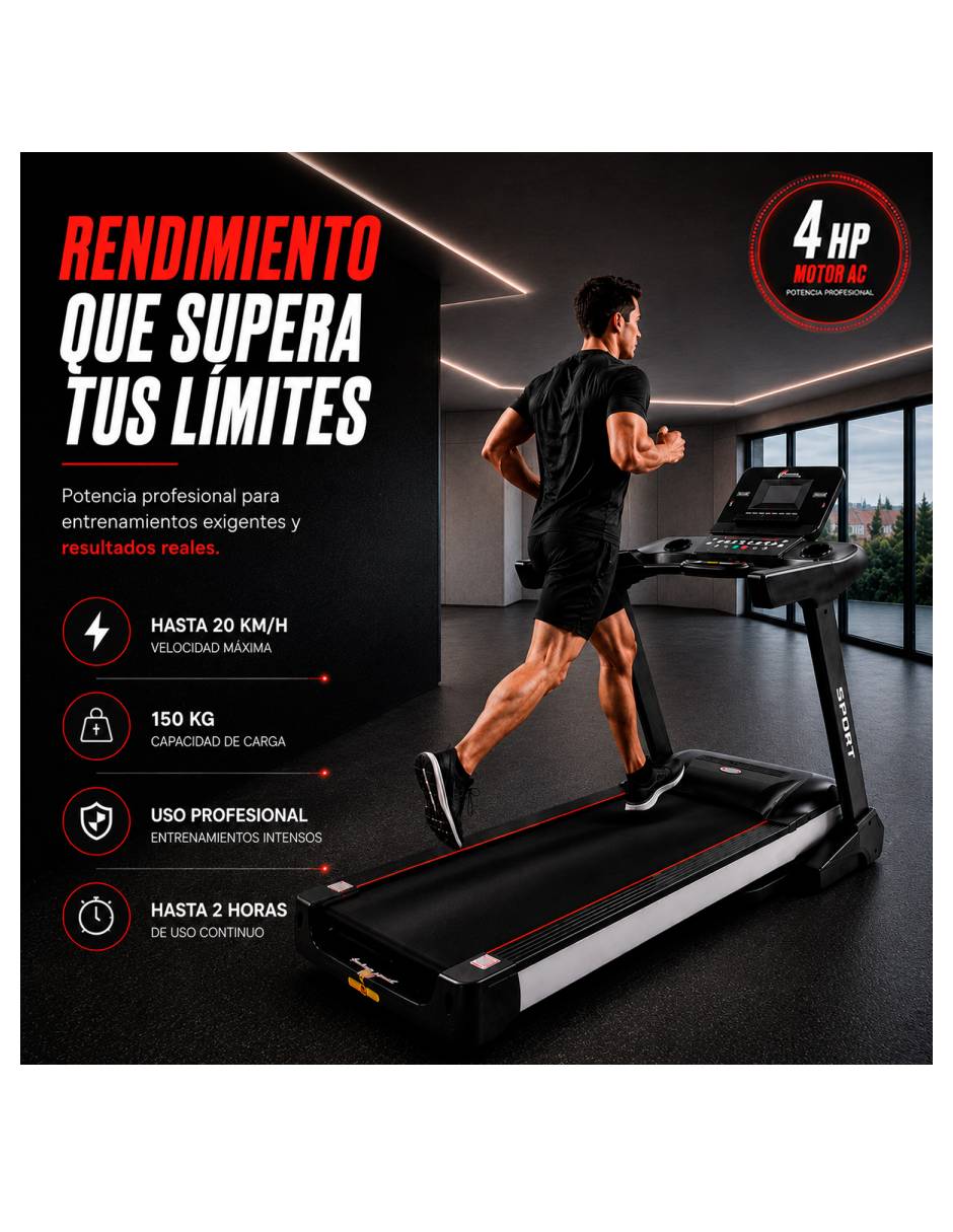 Caminadora profesional Mkz-Cam586S plegable 21
