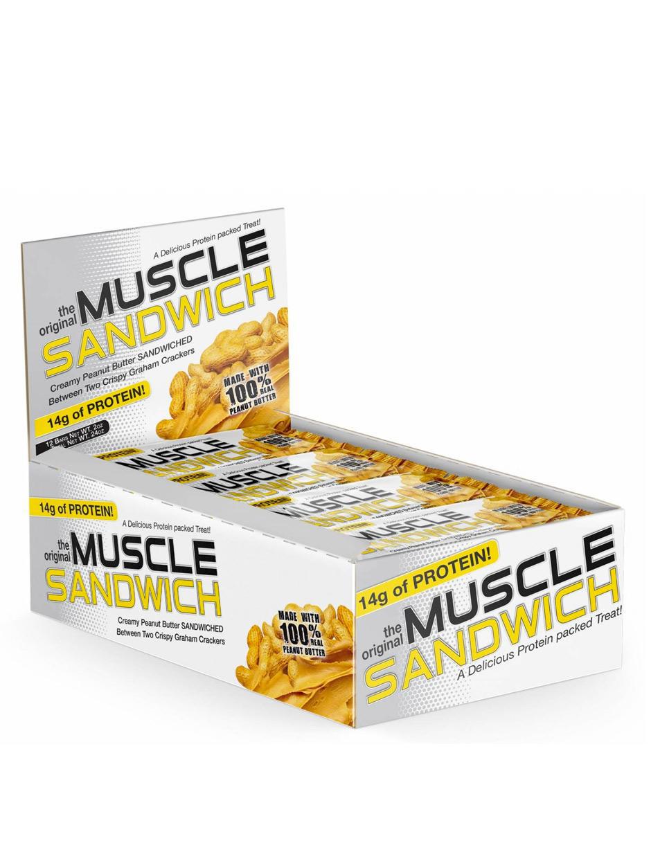 Barras de proteína Muscle Foods sabor crema cacahuate