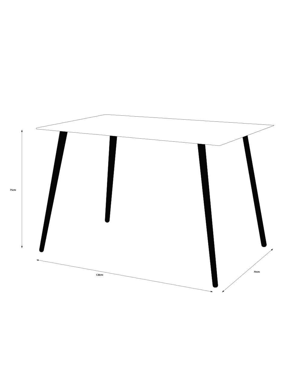 Mesa de comedor armable Miso 2