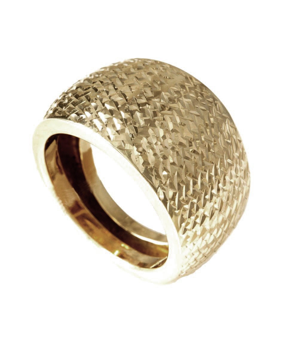 Anillo redondo de oro pulido Anillo redondo de oro pulido