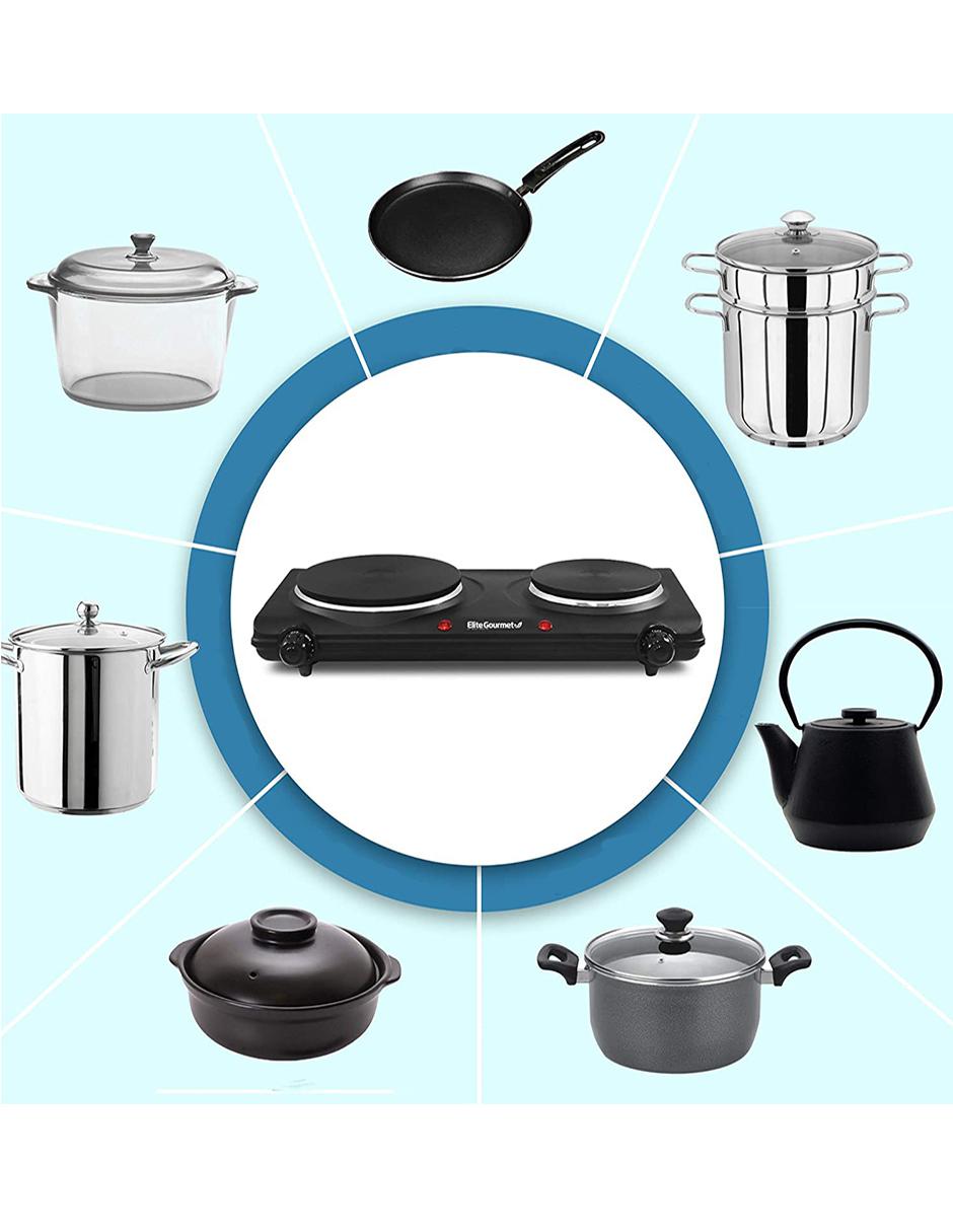 PARRILLA EDB-302BF ELITE CUISIN, NEGRO 4