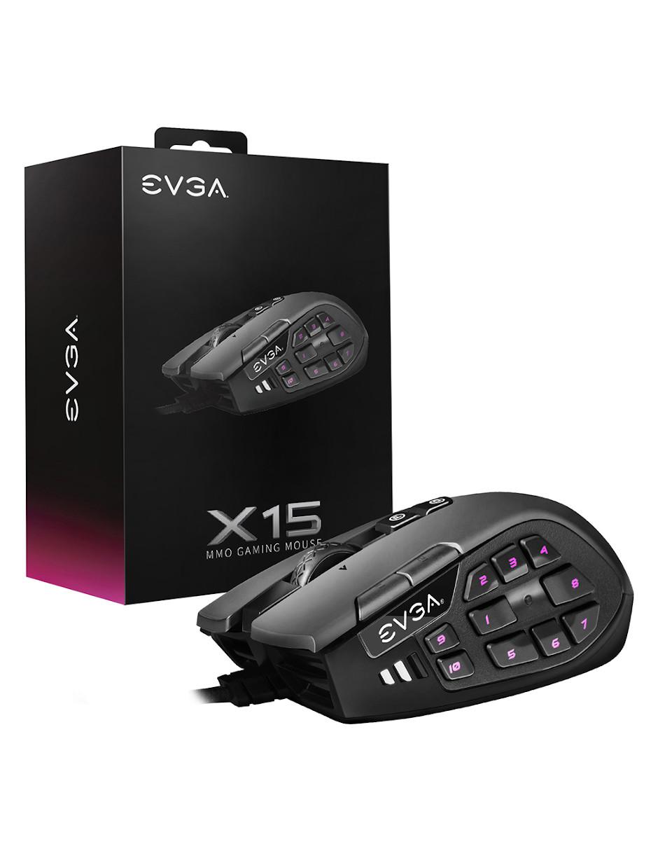 Mouse alámbrico Evga 904-W1-15BK-K3 X15