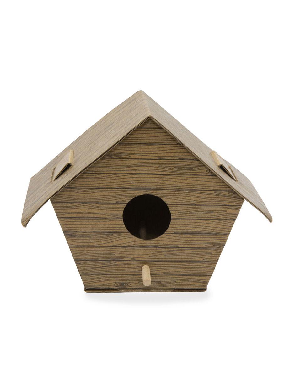 Casa de troncos para pájaros