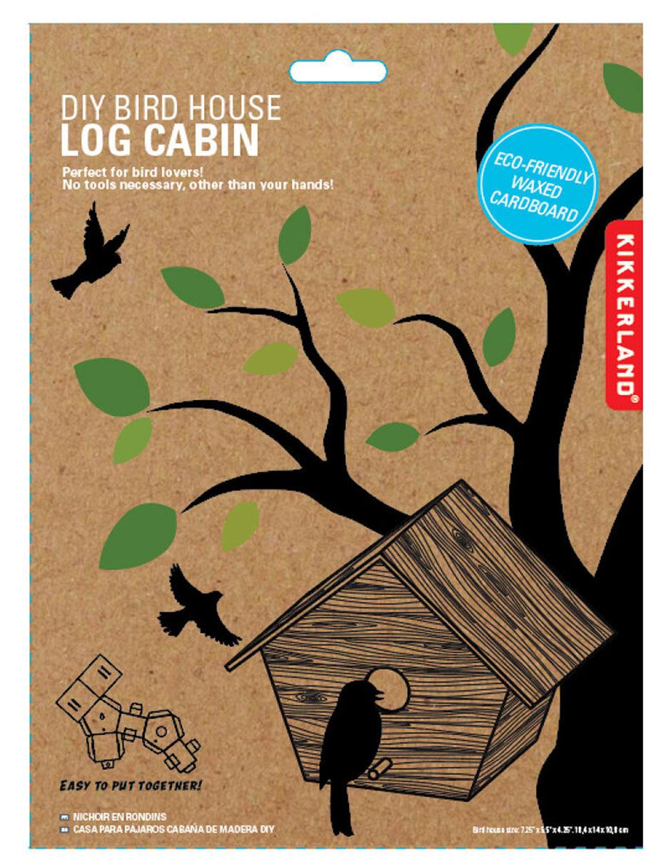 Casa de troncos para pájaros