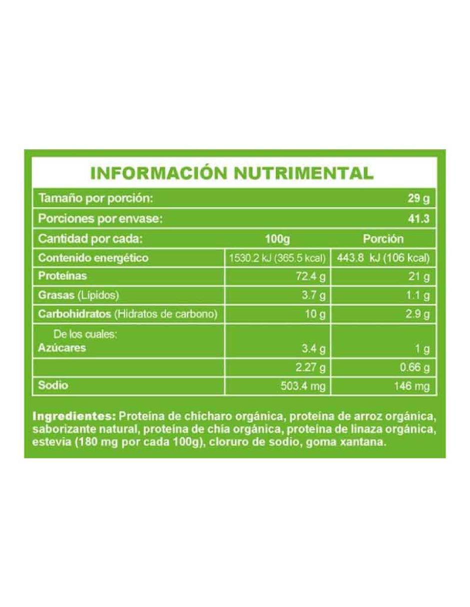 Proteína vegana Mdn de 1.2 kg 41 servicios
