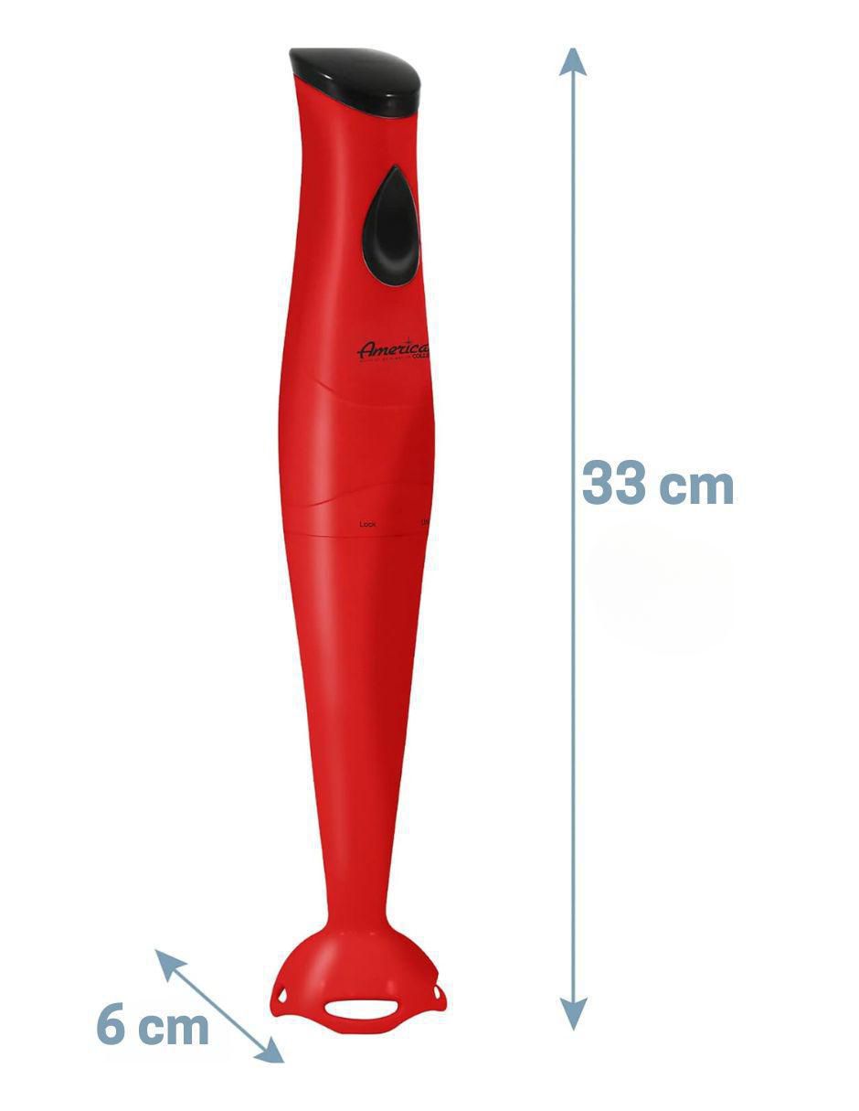 BATIDORA INMERSIÓN EHB-242, 7 CM, ROJO