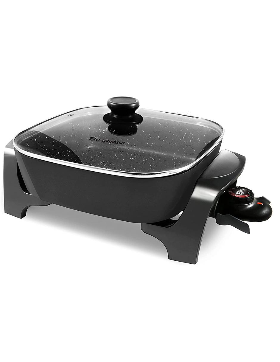 Sartén eléctrico con tapa Gourmet acero inoxidable 1