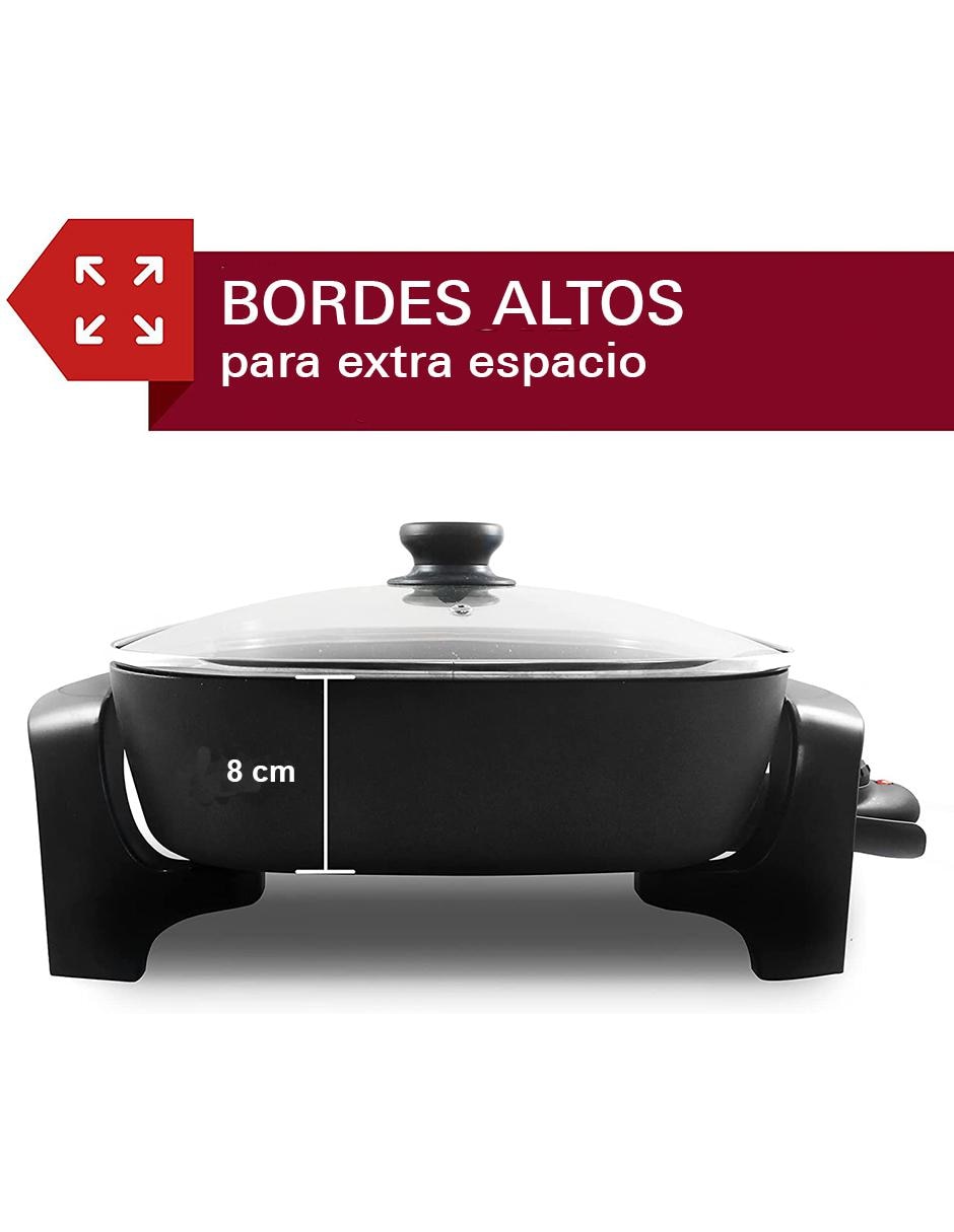 Sartén eléctrico con tapa Gourmet acero inoxidable Sartén eléctrico con tapa Gourmet acero inoxidable