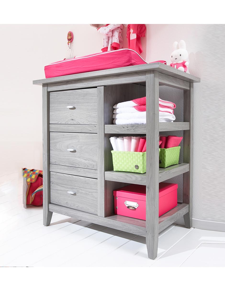 Cómoda con cambiador Lyon Mon Caramel de MDF