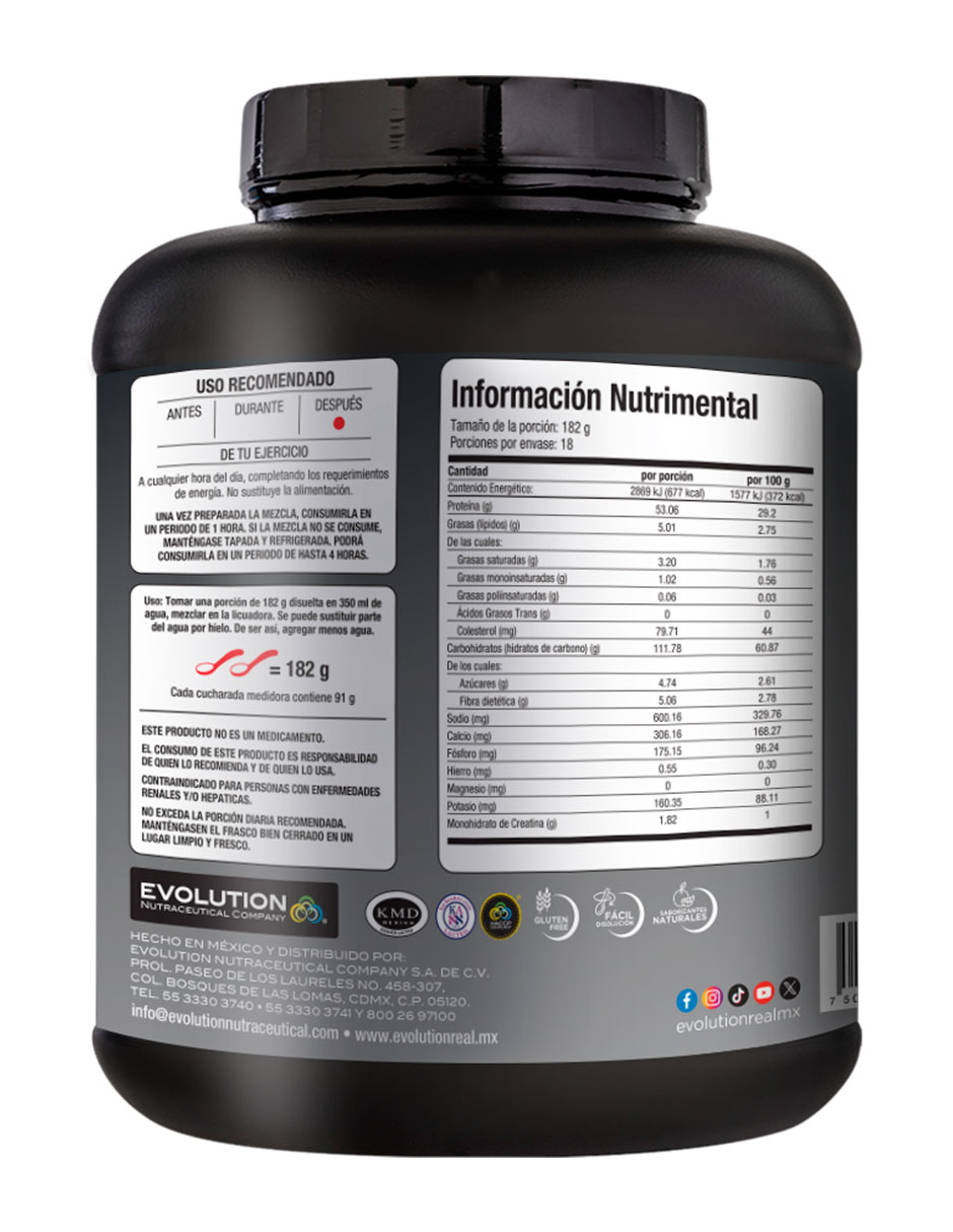 Proteína sabor plátano de 3200g