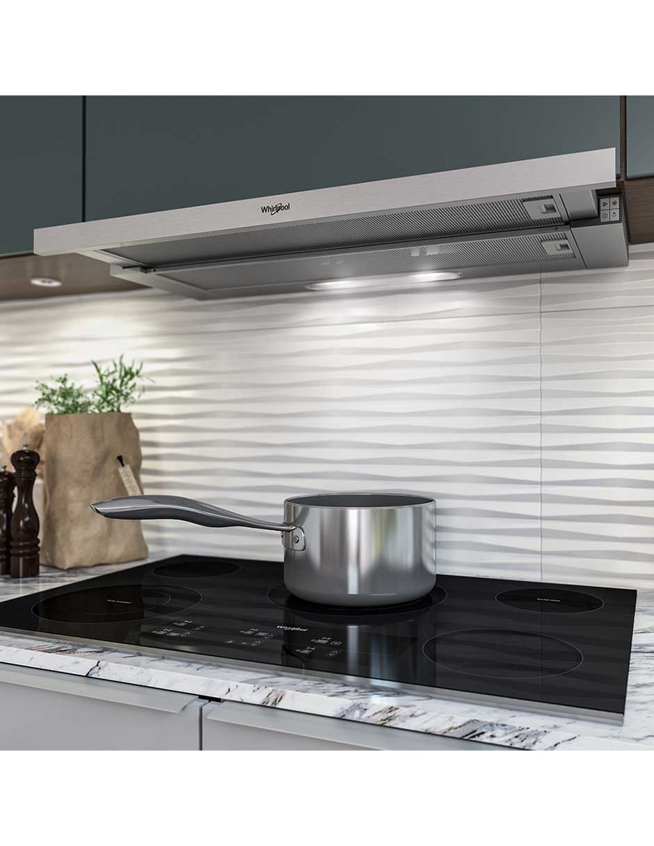 Campana de pared Whirlpool WHT9030S de acero inoxidable
