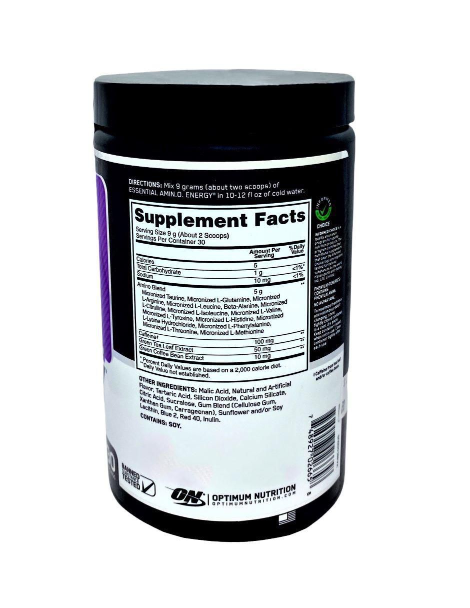 Suplemento alimenticio Optimun Nutrition sabor uva de 270 g