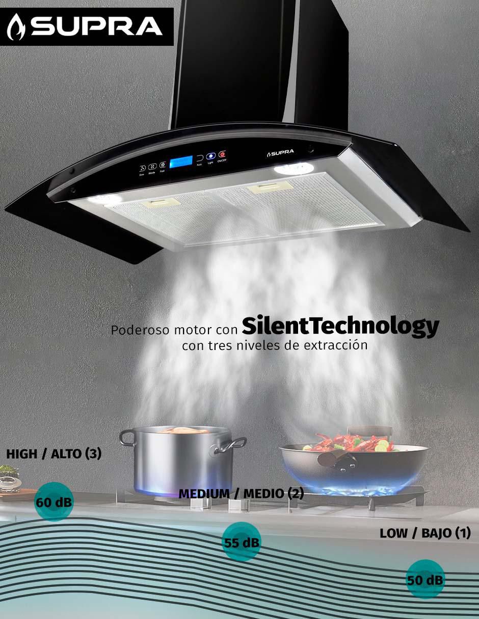 Campana de pared Supra CC-87-SKYFALL de acero inoxidable
