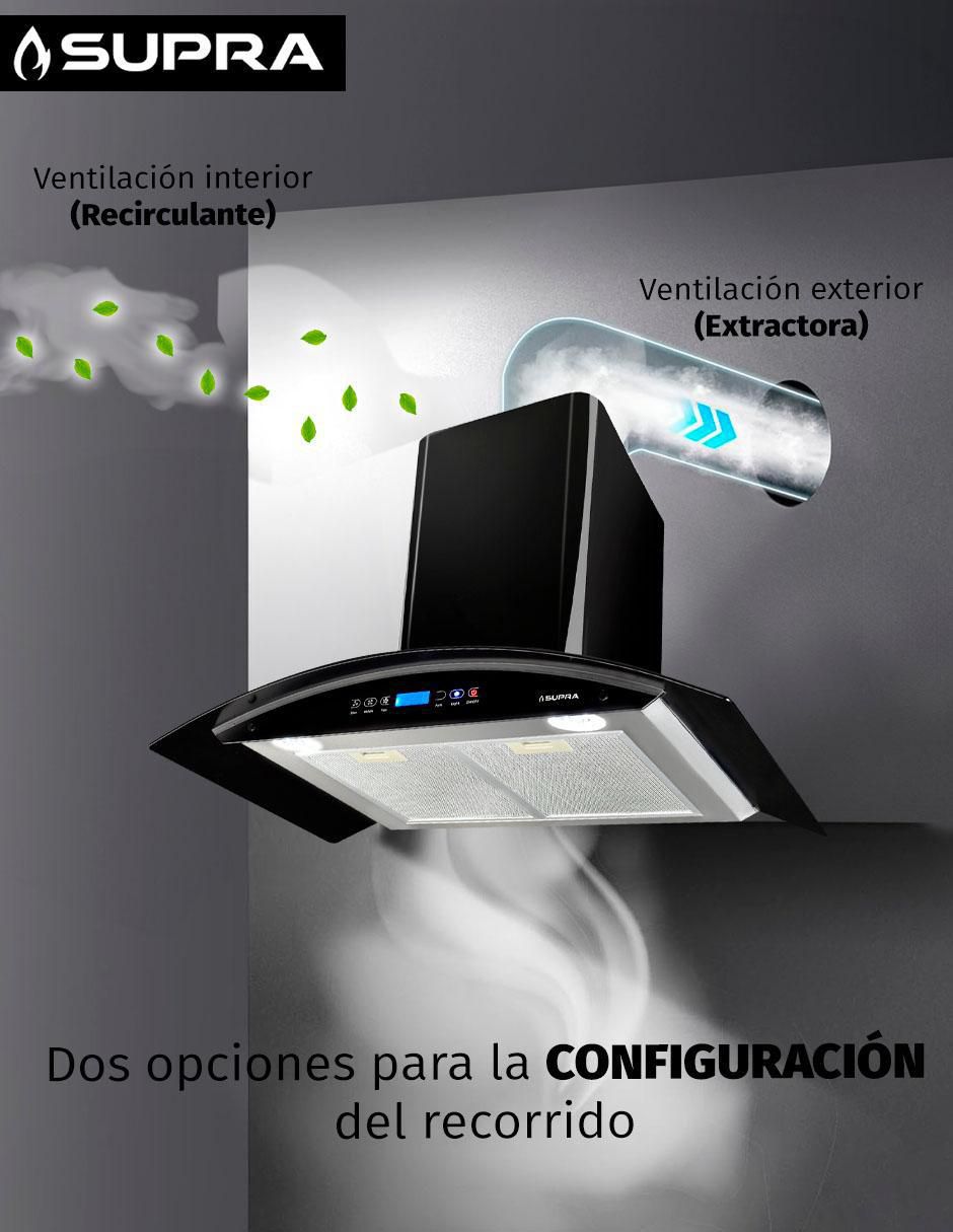 Campana de pared Supra CC-87-SKYFALL de acero inoxidable