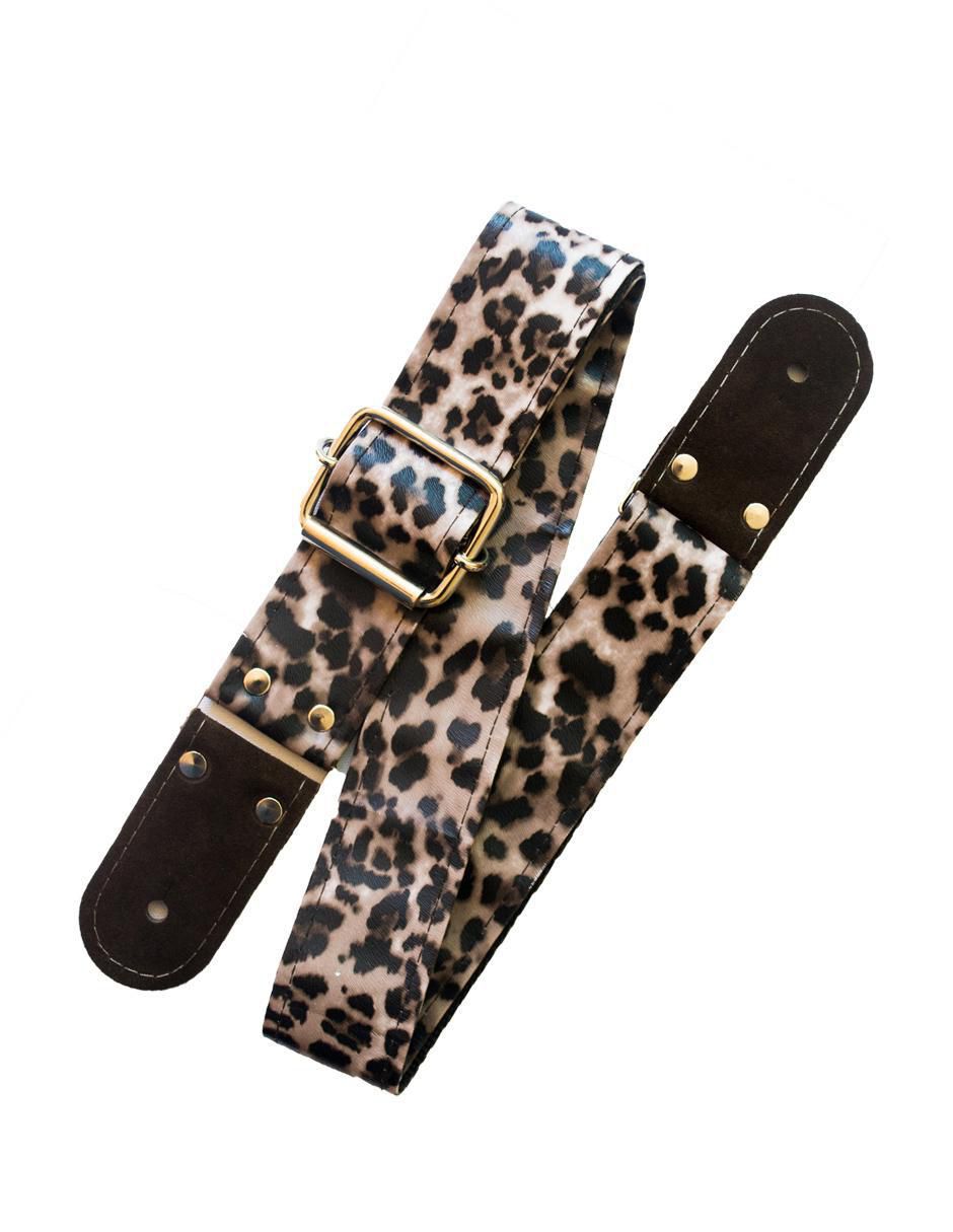 Correa para guitarra o bajo Kidam Safari Leopardo