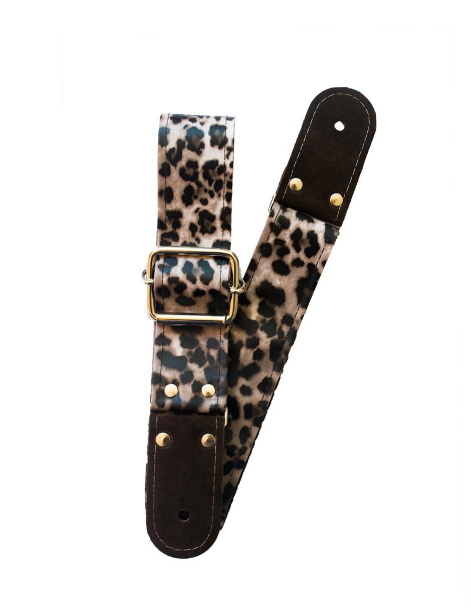 Correa para guitarra o bajo Kidam Safari Leopardo