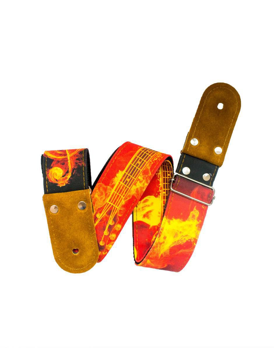 Correa para guitarra o bajo On Fire 1
