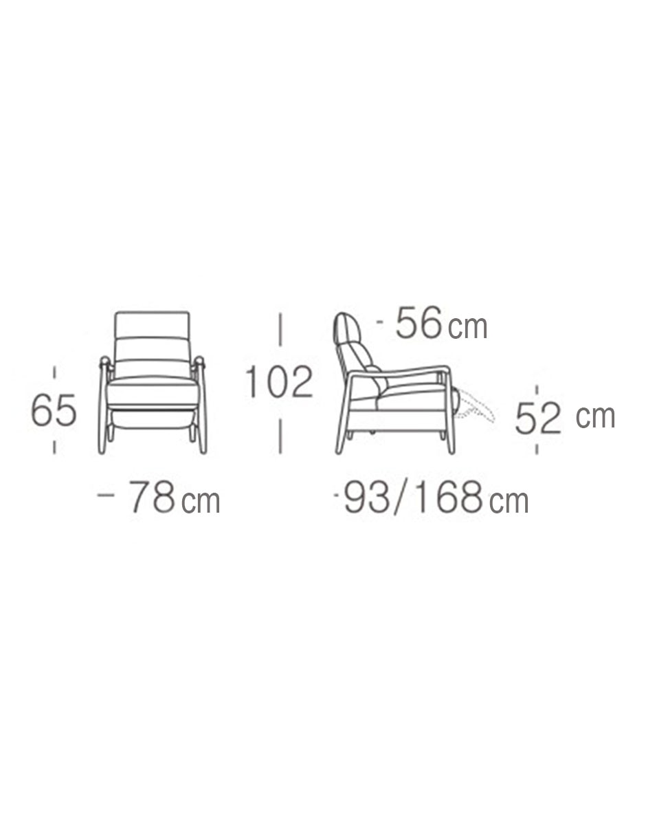 Reclinable Bayona de vinipiel 12