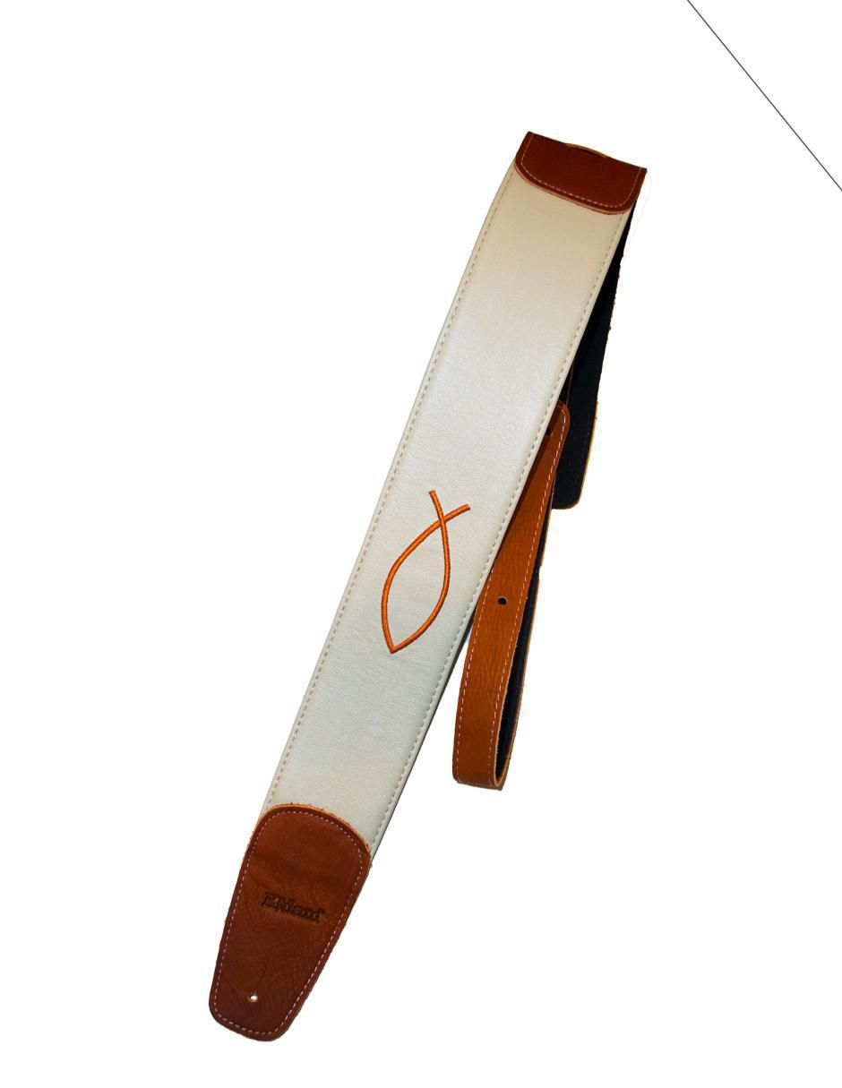 Correa para guitarra o bajo Elegance bordado cristiano 2