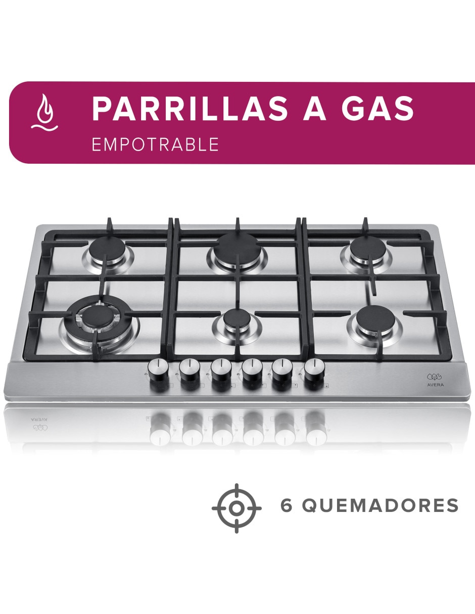 Parrilla multigas empotrable Avera