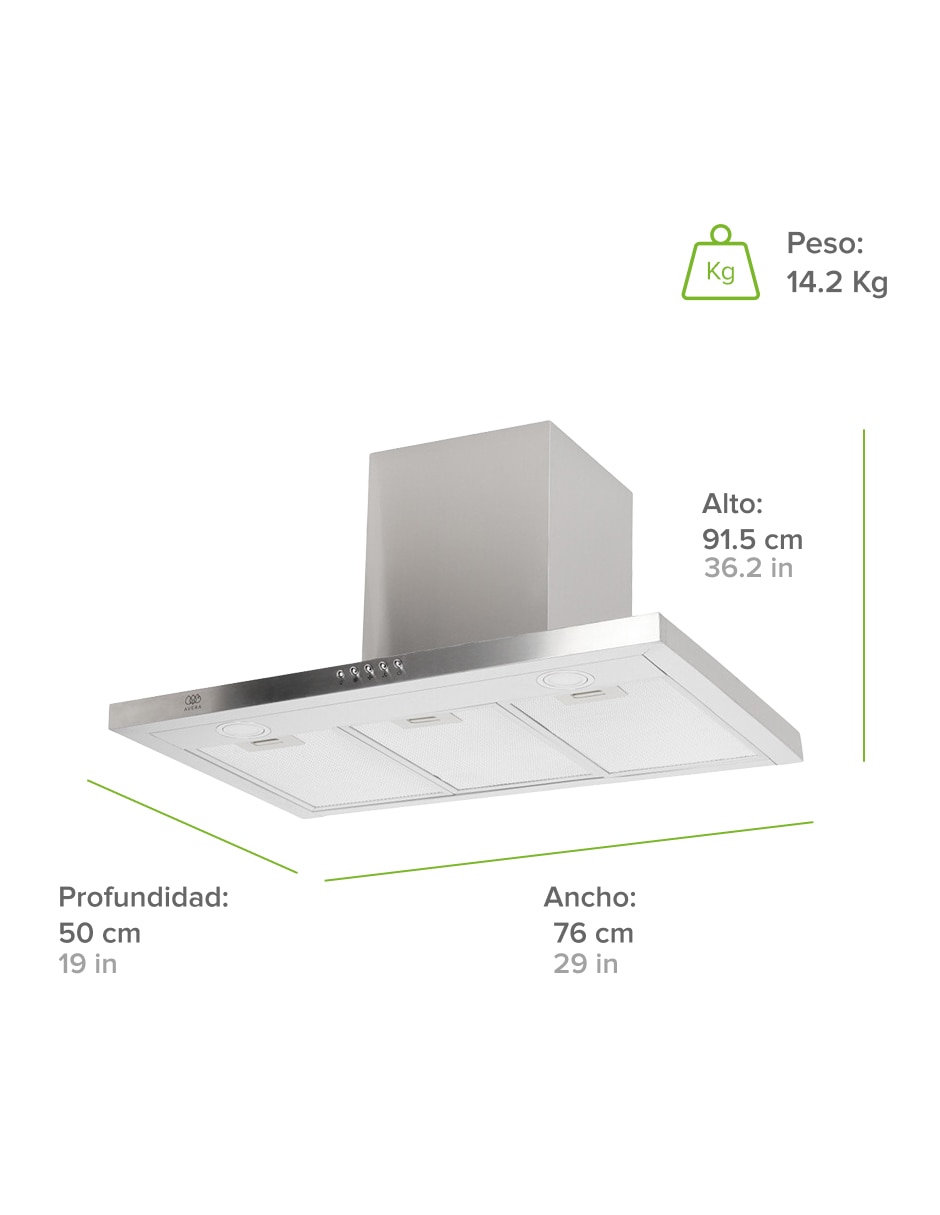 Campana de pared CEV60B de acero inoxidable 9