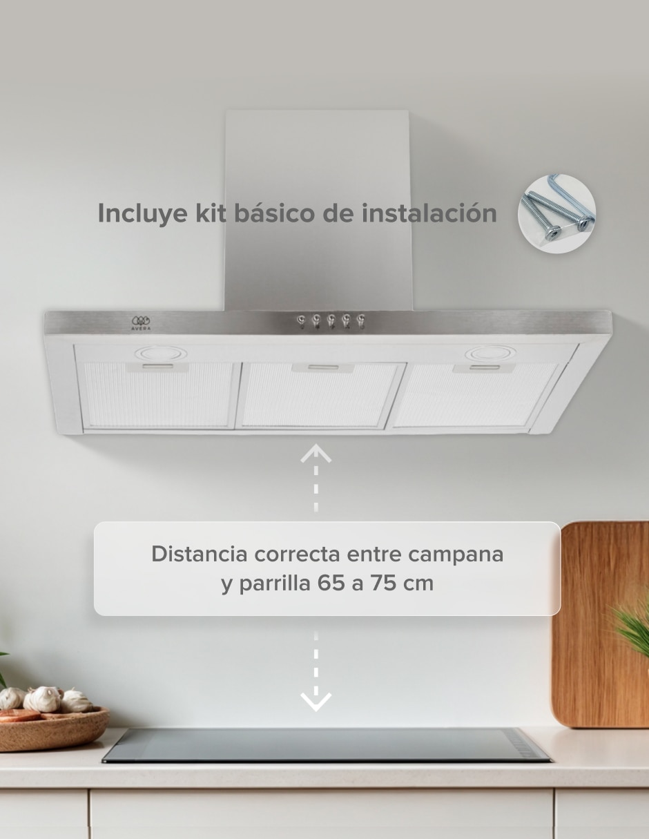 Campana de pared CEV60B de acero inoxidable 4