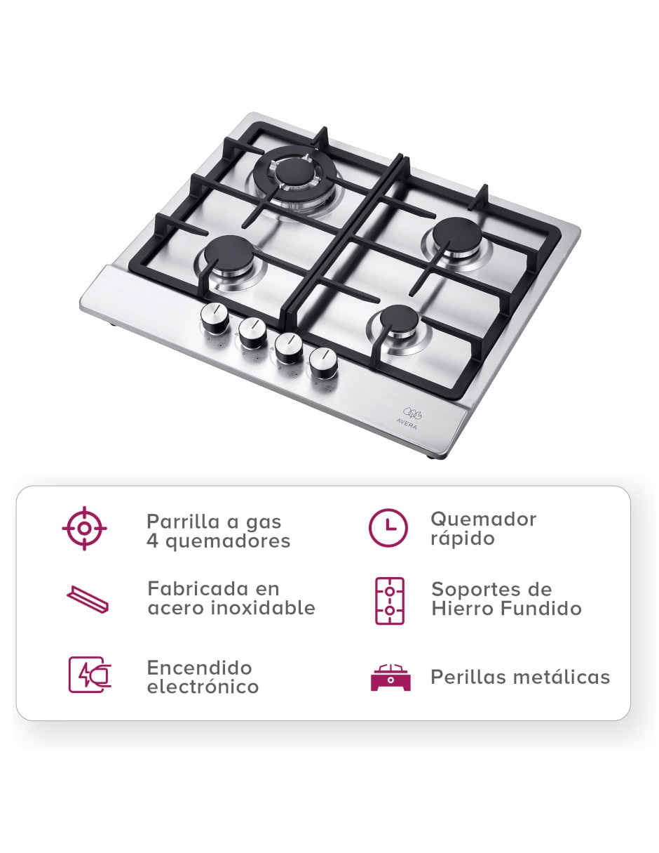 Parrilla a gas lp empotrable Avera