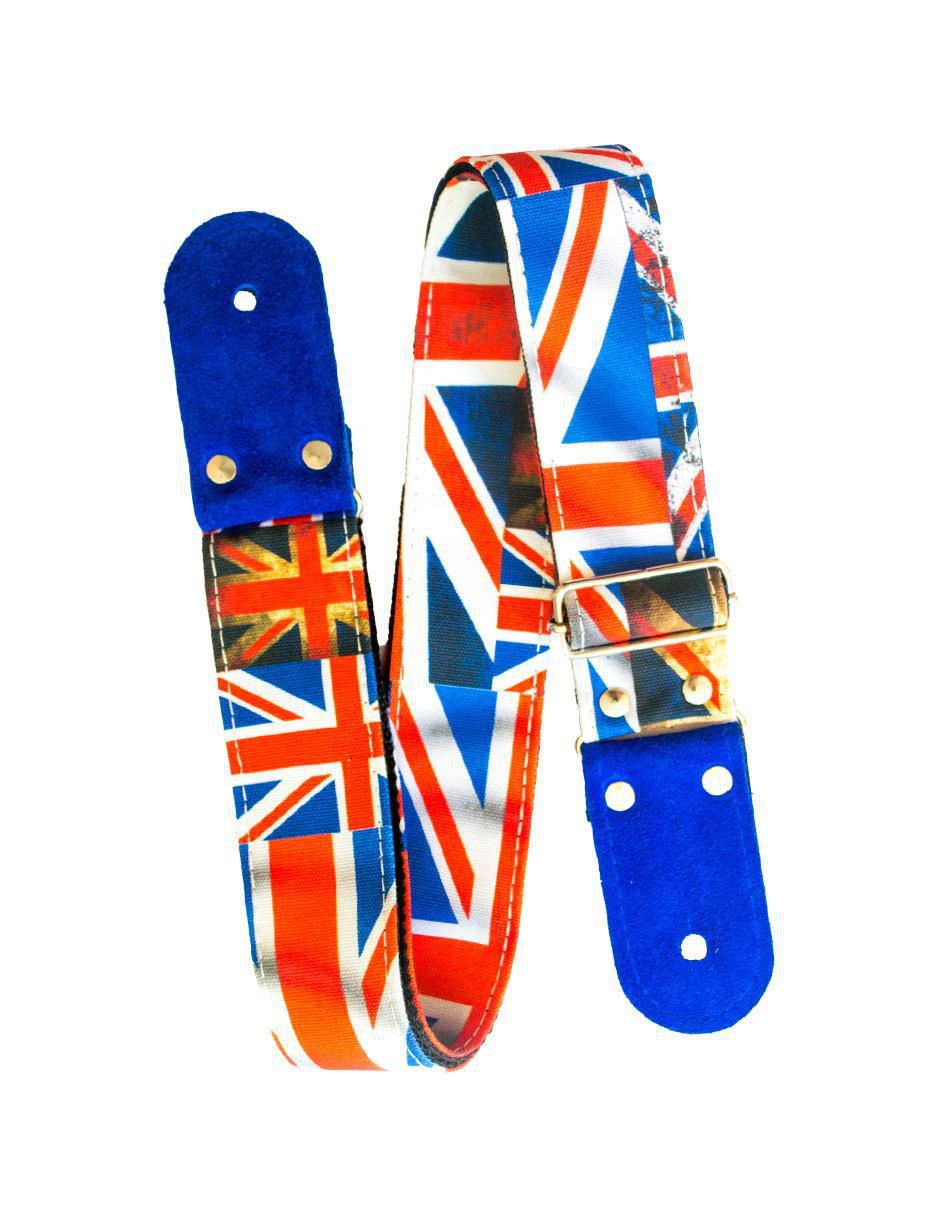 Correa para Guitarra o Bajo Kidam Bandera Inglaterra