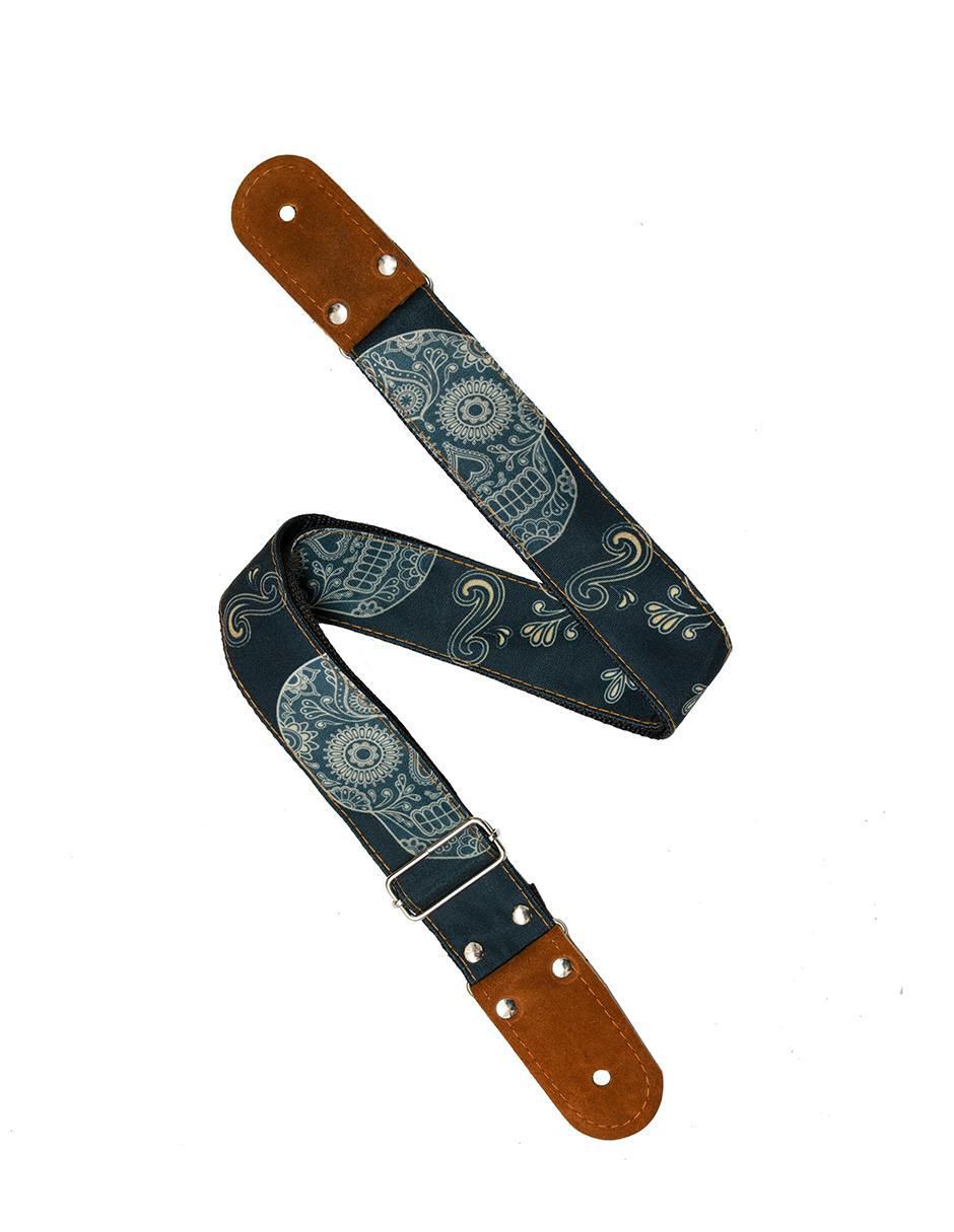 Correa para Guitarra o Bajo Kidam Calavera Mexicana