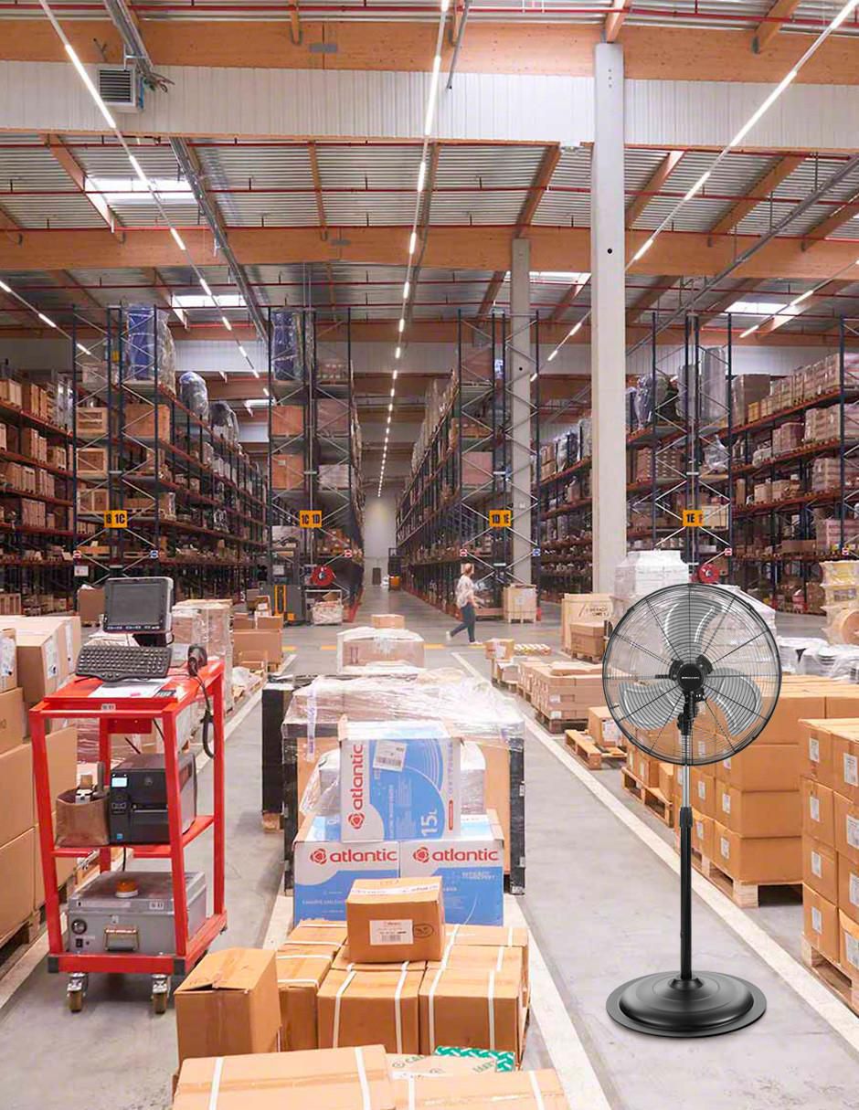 VENTILADOR DE PEDESTAL BV-6 BEC, NEGRO 7