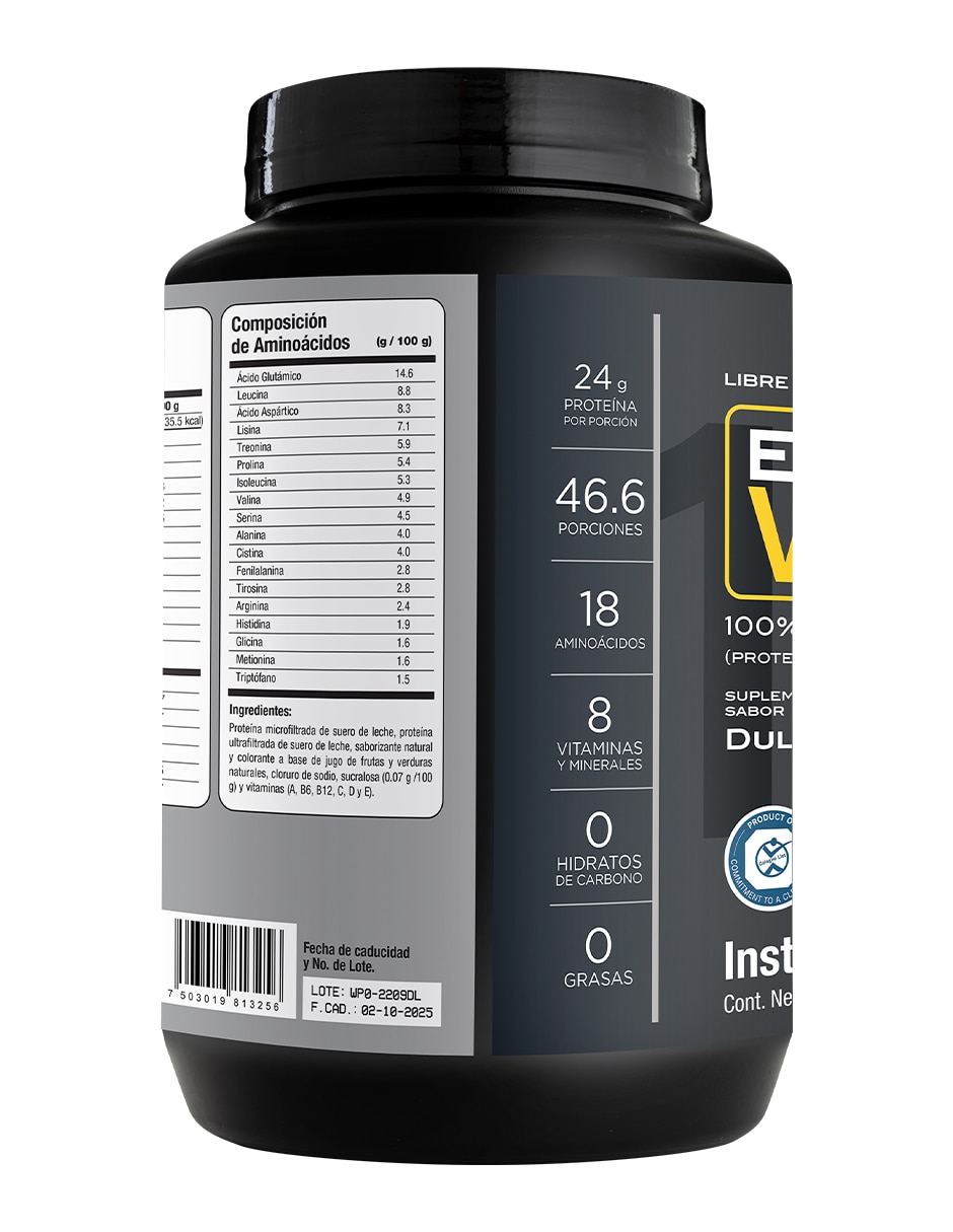 Bebida en polvo proteína sabor dulce de leche 1400 g 2