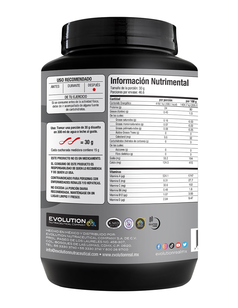Bebida en polvo proteína sabor dulce de leche 1400 g