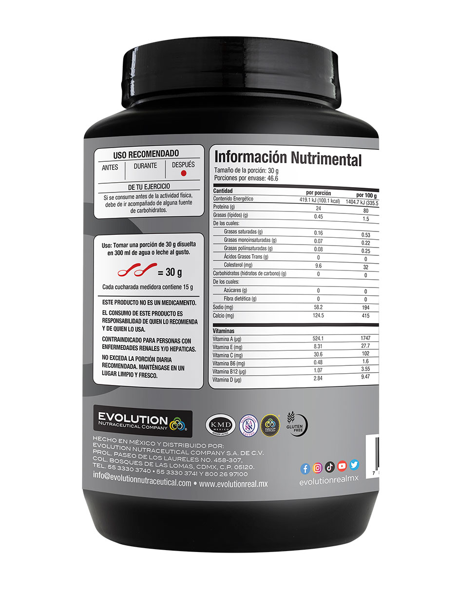 Bebida en polvo proteína sabor coco 1400 g
