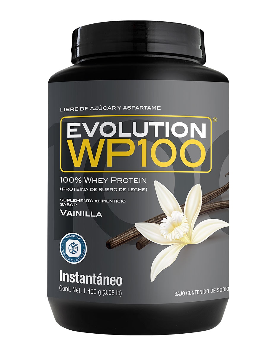 Bebida en polvo proteína sabor vainilla suero de leche 1400 g 1