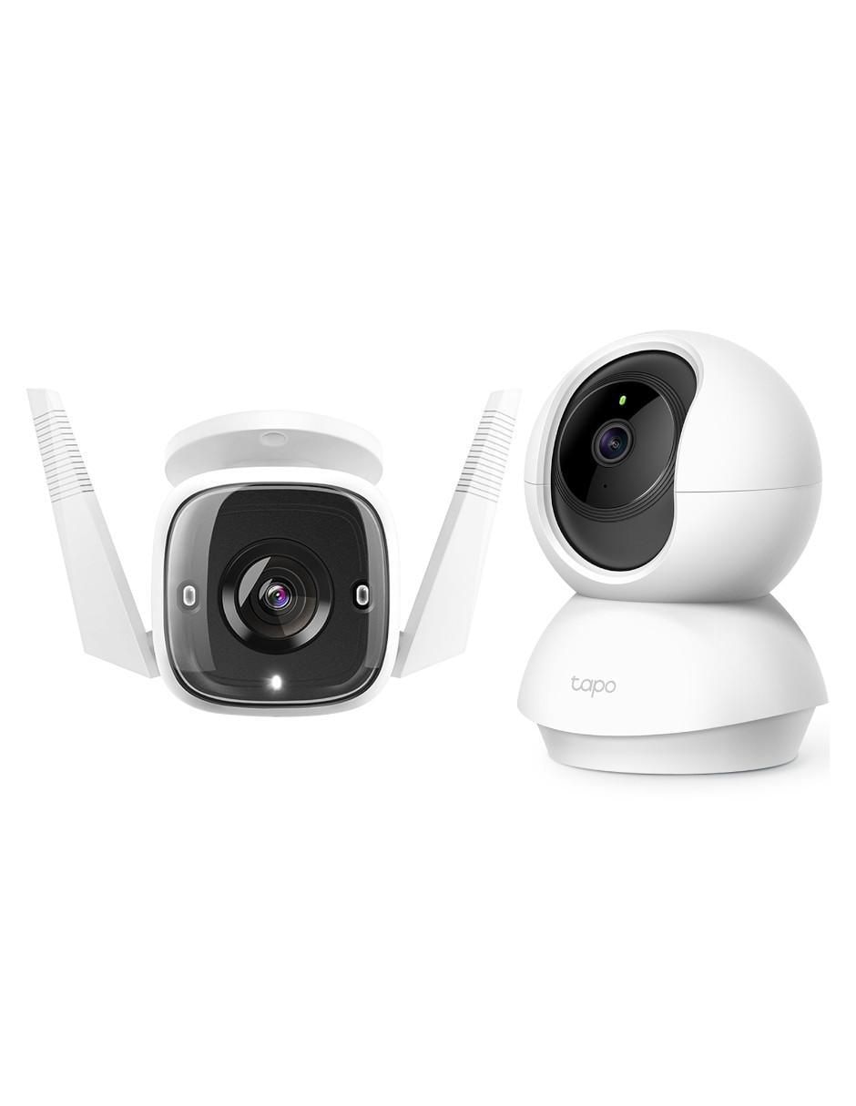 Kit 2 cámaras de seguridad Tp-link alámbrica e inalámbrica para interior y exterior