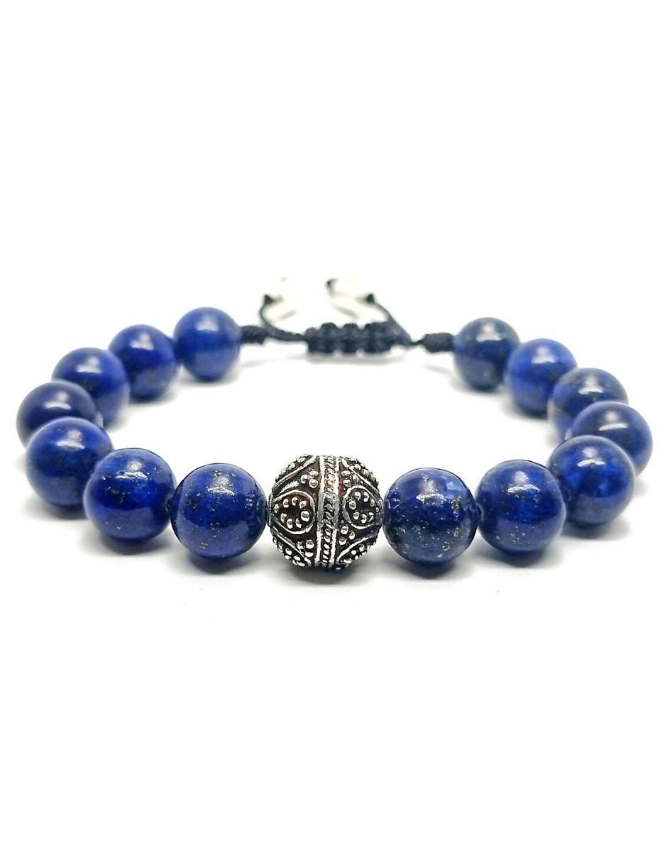 Pulsera de plata acabado lustre
