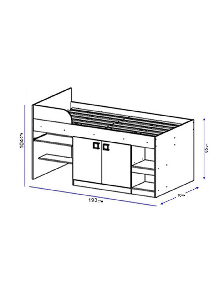Cama de mdf individual 2