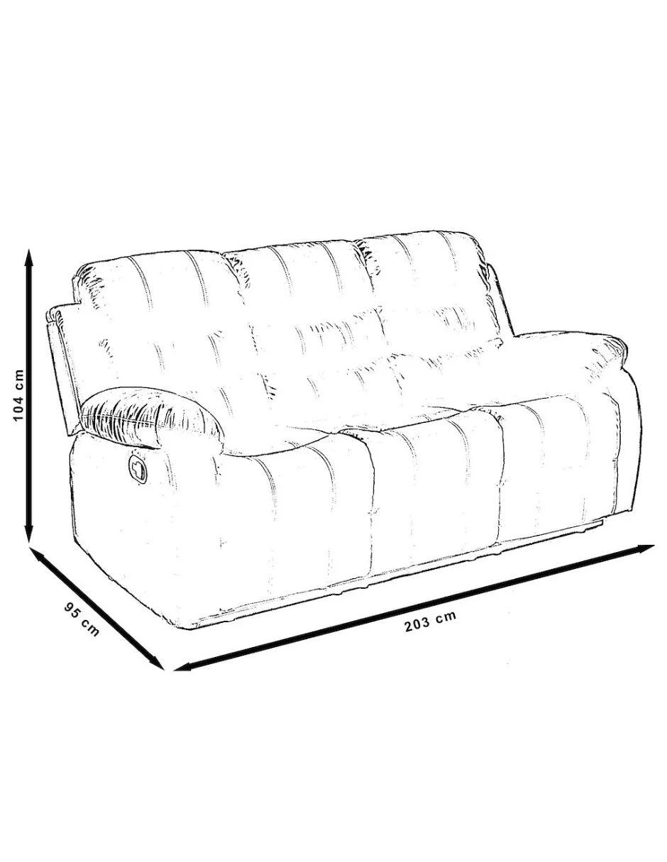 Reclinable Midtown Concept de piel sintética