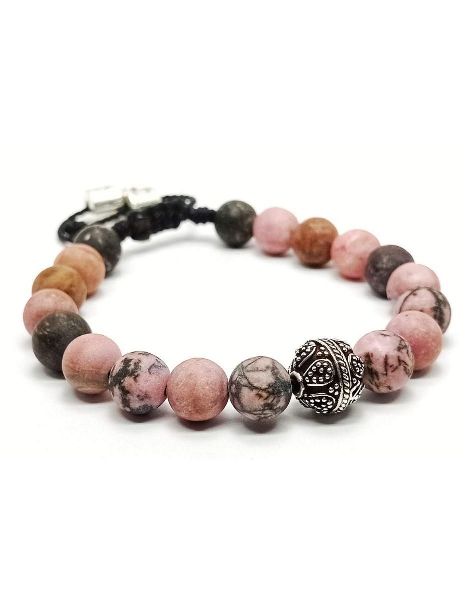 Pulsera de plata acabado metálico 2