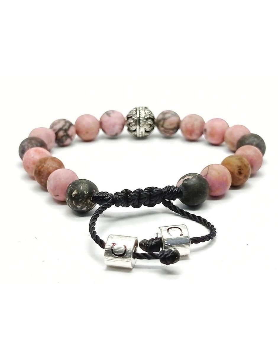 Pulsera de plata acabado metálico 4