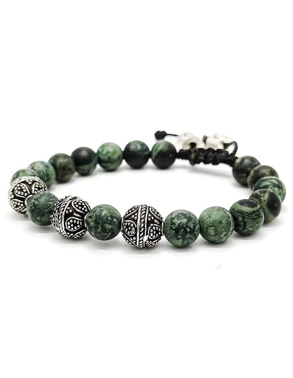 Pulsera de plata acabado metálico 3