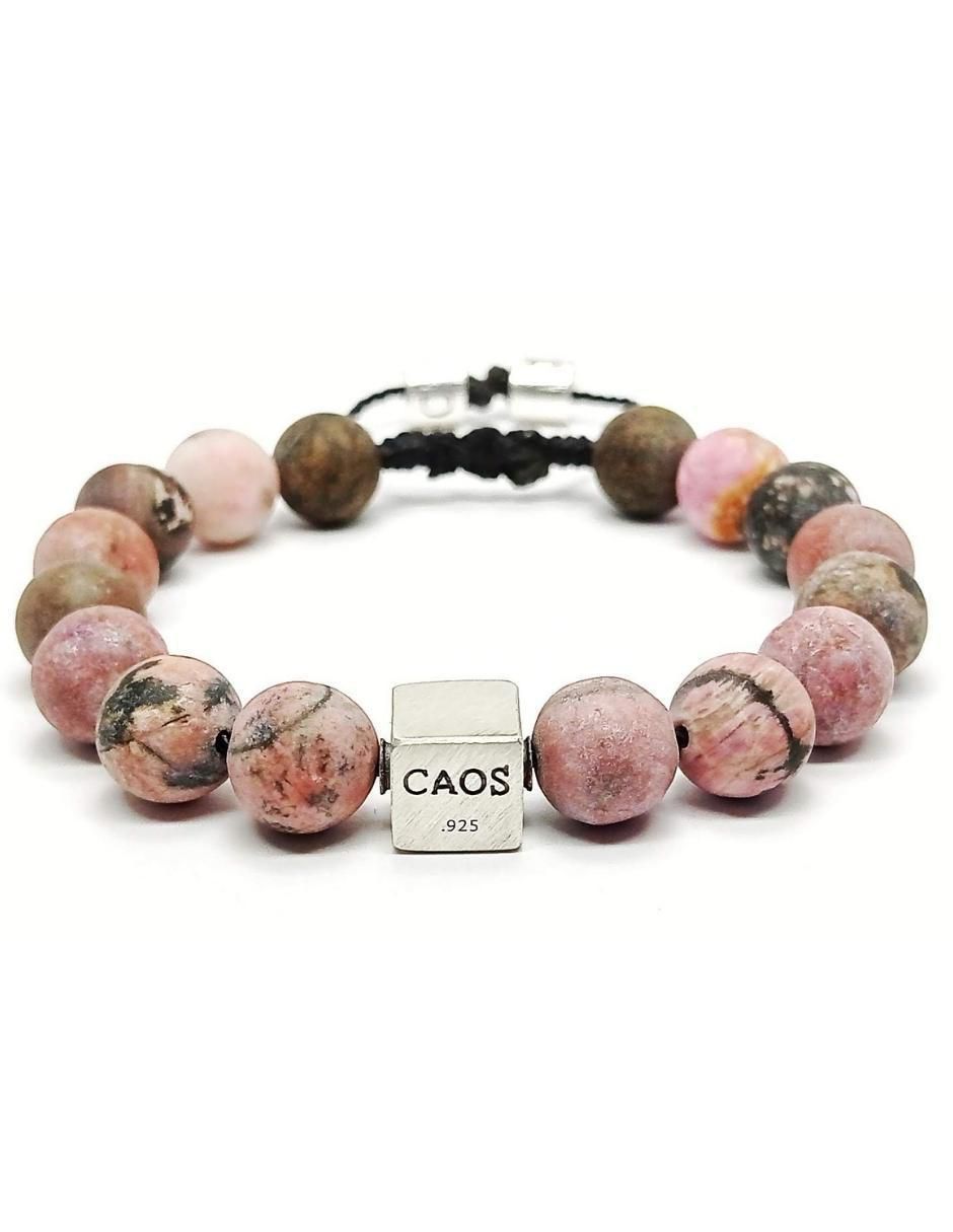 Pulsera de plata acabado metálico
