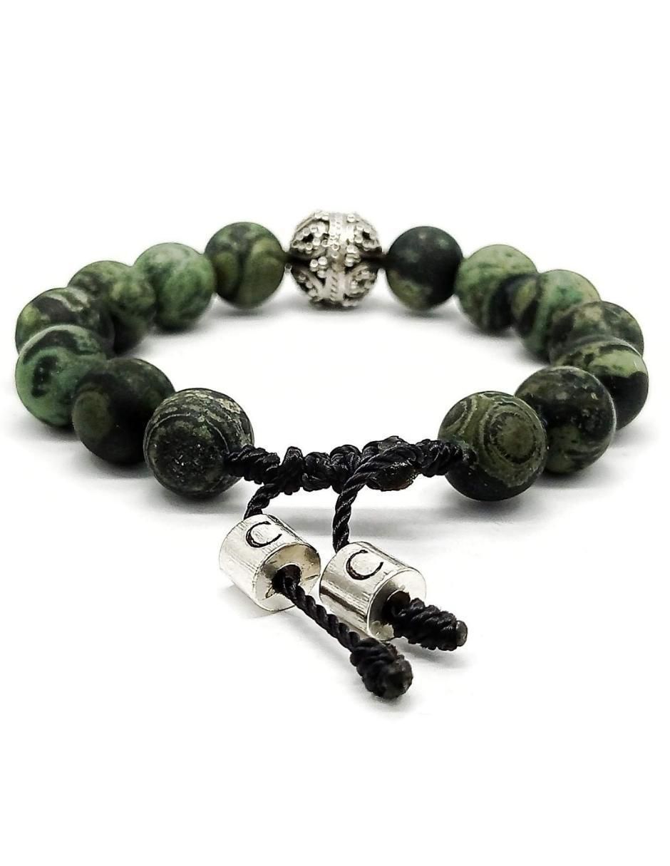 Pulsera de plata acabado metálico 4