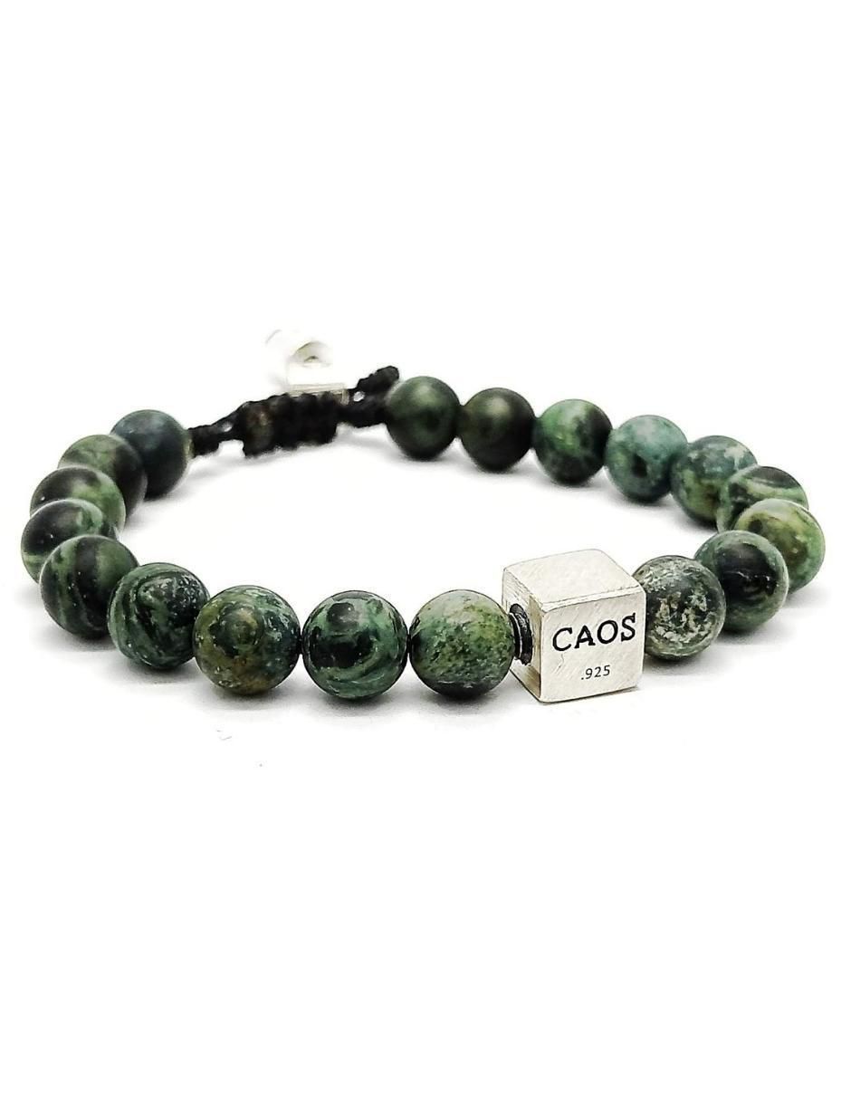 Pulsera de plata acabado metálico 2