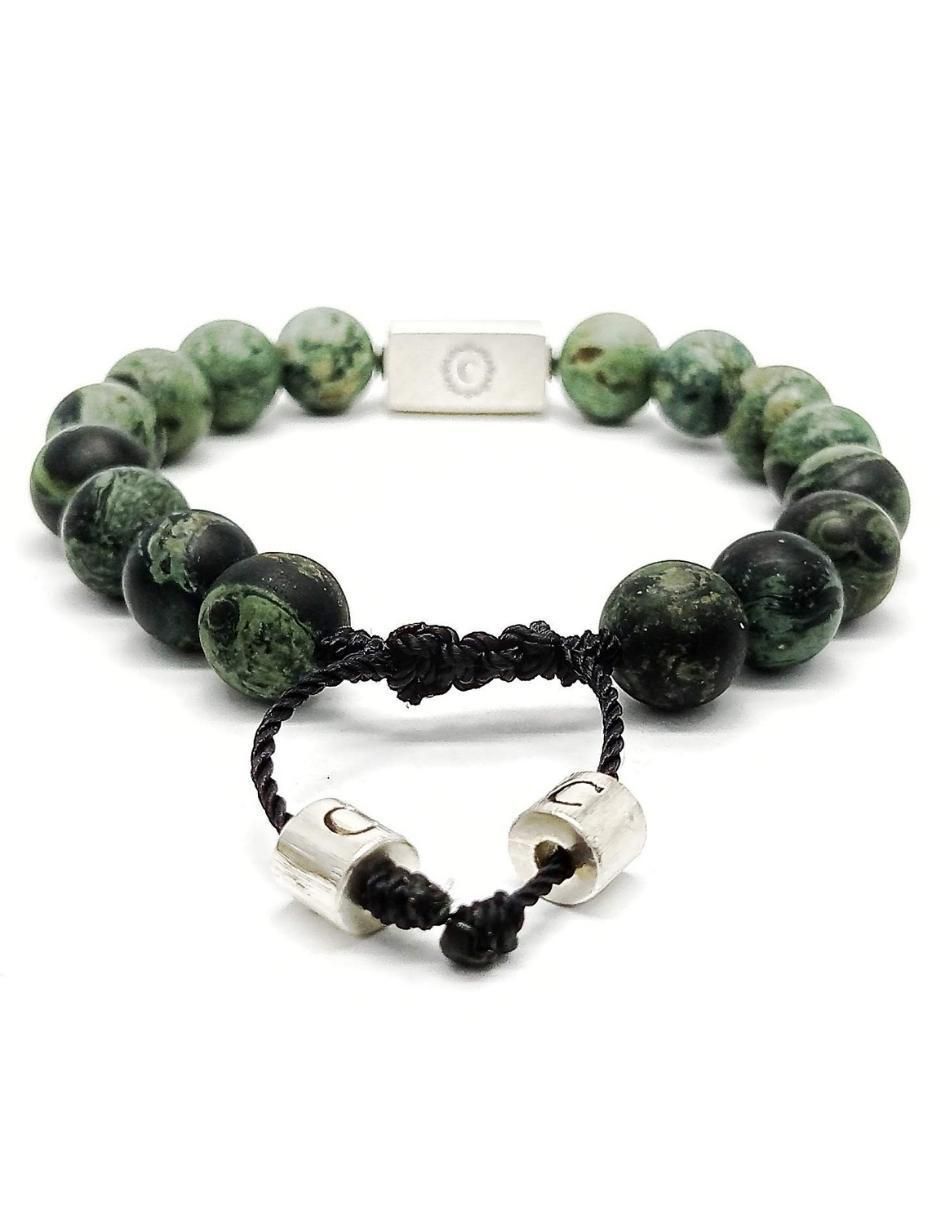Pulsera de plata acabado metálico 4