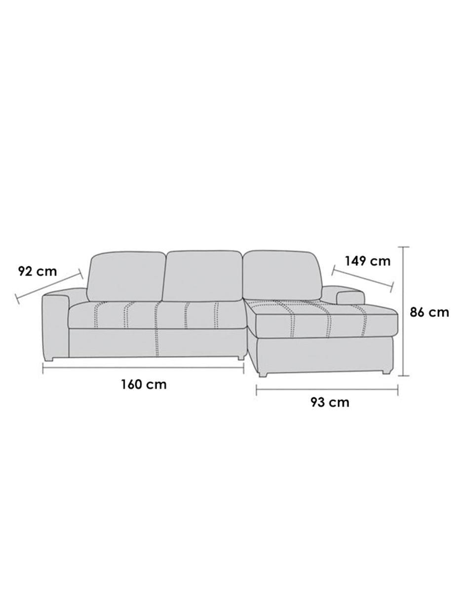 Chaise lounge Venecia de lino