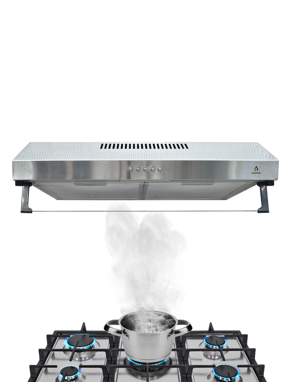 Campana de pared Supra NUBE A-60 de acero inoxidable 3